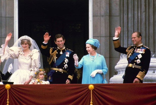 The 1981 wedding of Charles and Diana on the Buckingham Palace balcony