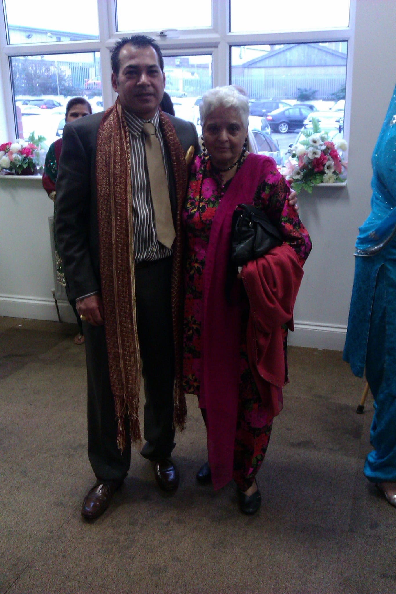 Surjit dressed in her finest at a family celebration